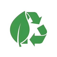 Fototapeta premium recycle symbol on a white background