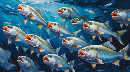 tropical fish in sea