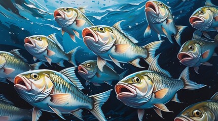 tropical fish in sea