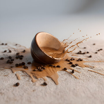 Spilled coffee