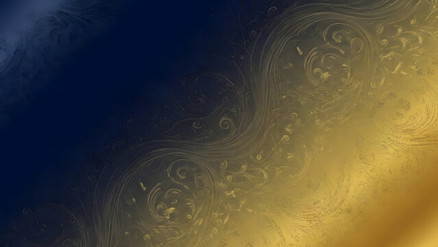 Elegant dark blue texture with luxury gold accents