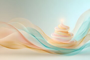 Abstract background for a holiday, cake, food. Popular image with space for text. Greeting card. For designers, marketers.