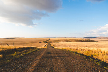Wheat Land Back Country Road