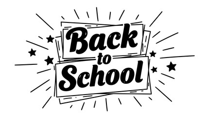 Back to school graphic illustration