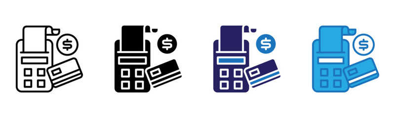 Payment Icon Multi Style Vector Illustration