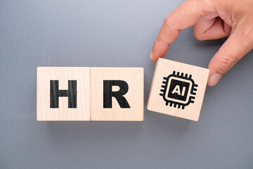 Human Resource with AI Technology Integration Concept