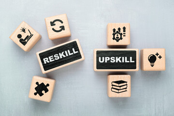 Upskill and Reskill for the Future of Work Concept