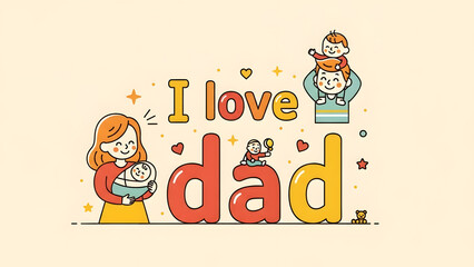Heartfelt message expressing love for a father