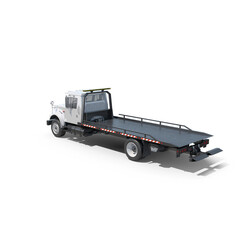 Fototapeta premium Heavy Duty Tow Truck Angled View Isolated on transparent background