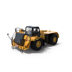 Obraz premium Heavy Duty Bare Chassis Industrial Vehicle Isolated on transparent Background
