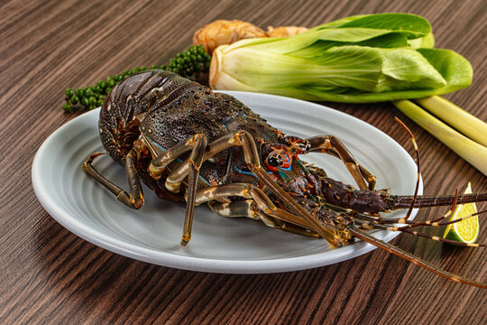 Raw fresh lobster for bowl