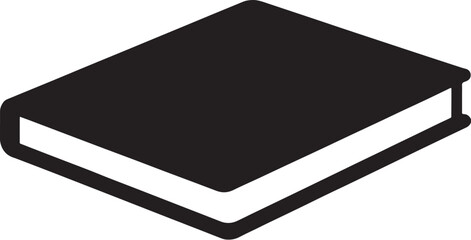 Teacher Desk Closed Book Silhouette eps