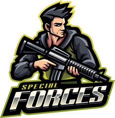 Special forces esport mascot