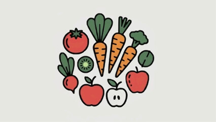 vector illustration of vegetables