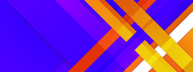 Fototapeta premium Presents overlapping layers of purple orange yellow and white shades. Ideal for backgrounds, graphic designs, web graphics, and vibrant creative projects