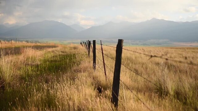 Fence Above Beautiful Mountain Village