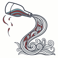 Premium Liquid Metal Swirl Abstract Logo Mark