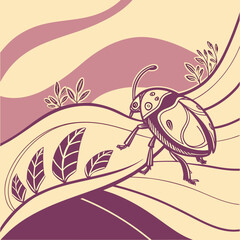 Layered Organic Blobs with Vibrant Duotone Color Style