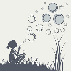 Minimal Cluster of Floating Dots Abstract Tech Icon