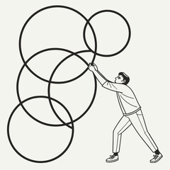 Minimal Node Network Symbol for Technology and Data