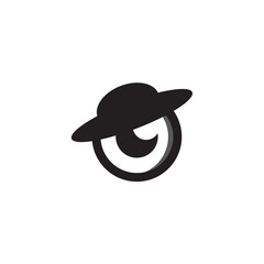 cowboy eye photography design logo