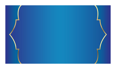 Elegant blue and gold ornate design for a Ramadan celebration poster, creating a festive background for Islamic holiday greetings and event invitations with cultural flair