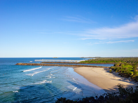 Point Danger, overlooking Duranbah Beach on the Queensland, New South Wales border