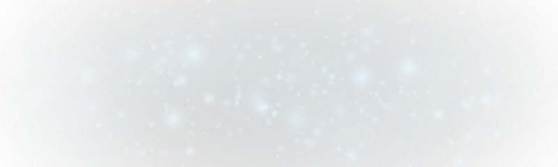 Obraz premium Blue sparkling dust shines with glitter and shimmer across bokeh backgrounds. Sparks, luminous particles, highlights, and gentle flare add festive glow. Christmas png vector illustration.