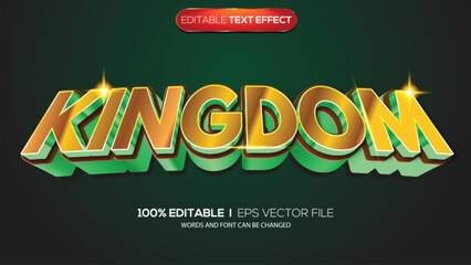3D text effect kingdom theme