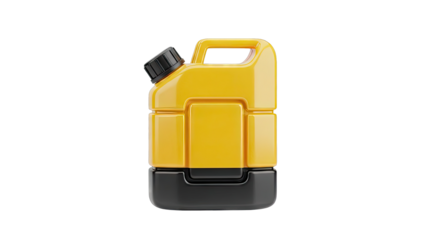 Yellow Jerrycan with Black Cap
