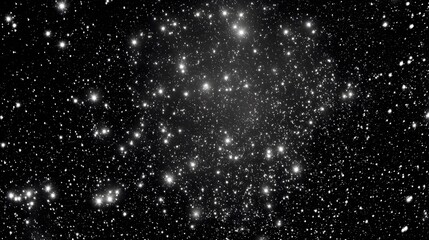 A cluster of bright celestial bodies shining against a dark, expansive cosmic void