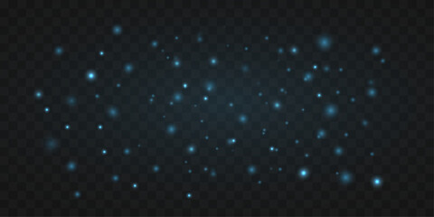 Electric blue dust particles scatter lightly, forming a radiant glowing cloud. Subtle sparkle adds depth and vibrant motion. A striking atmospheric accent. © Romstock