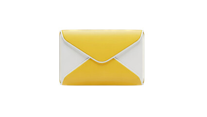 Yellow and white envelope icon
