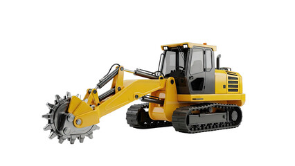 Yellow Crawler Trencher Machine