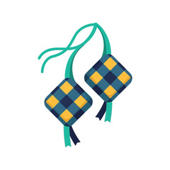 Ramadan ketupat vector illustration for festive Islamic celebration and Eid design