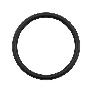 Simple black circle isolated on transparent background