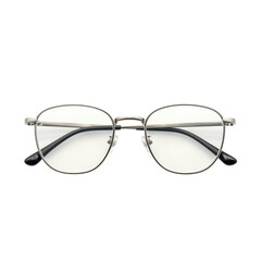 Stylish Silver-framed Glasses With Light Green Lenses