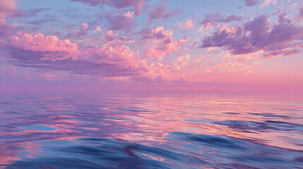 Obraz premium The stunning seascape with a tranquil vibe, where the sky blends beautifully with the ocean