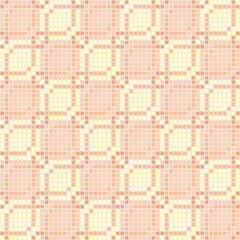 chain of hand drawn squares. vector seamless pattern. pink repetitive background. modern decorative art. geometric fabric swatch. embroidery template. textile design. home decor