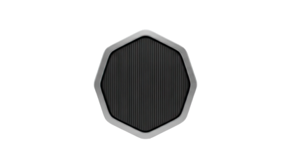 Hexagonal Textured Surface with Metallic Trim