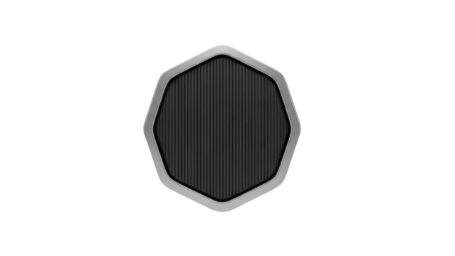 Hexagonal Textured Surface with Metallic Trim - Powered by Adobe