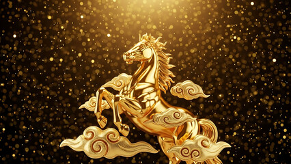 Black Luxury Background for Lunar New Year Celebration