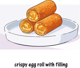 Taiwanese egg roll wafer filled with peanut butter cream traditional asian dessert sweet snack food