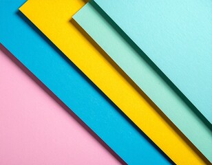Abstract Geometric Colorful Paper Background with Diagonal Lines and Pastel Shades