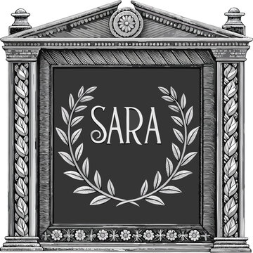 Sara Name Letter Logo