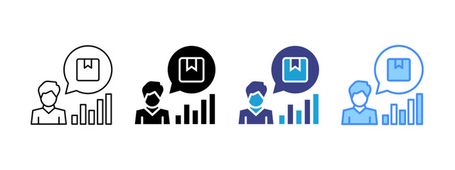 Demand  icon set multiple style collection