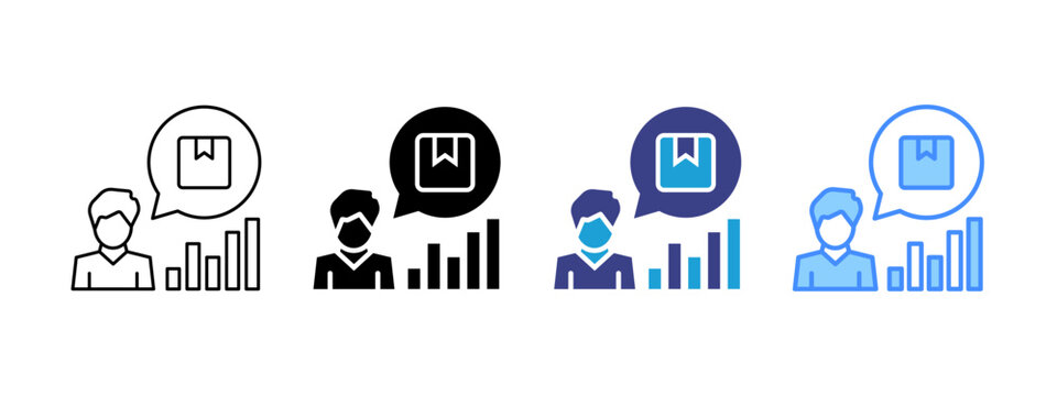Demand  icon set multiple style collection