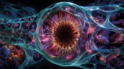 Cell membrane, 3D illustration