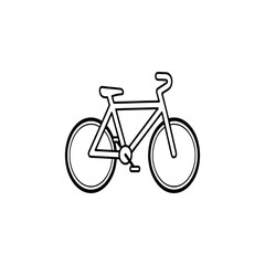 Fototapeta premium silhouette of a bicycle