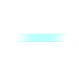 Obraz premium Cyan horizontal gradient bar on transparent background